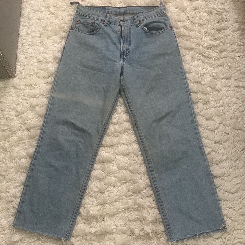 VINTAGE Levis 504 High Waist Cropped Jeans